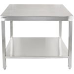 Premium-työpöytä alustahyllyllä 304 ruostumatonta terästä Soveltuu ulkokäyttöön 800x600x900mm | Adexa Elite ET26080