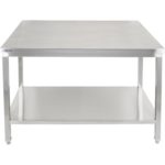 Premium Work -työpöytä alatasolla 304 ruostumatonta terästä Sopii ulkokäyttöön 1400x700x900mm | Adexa Elite ET270140