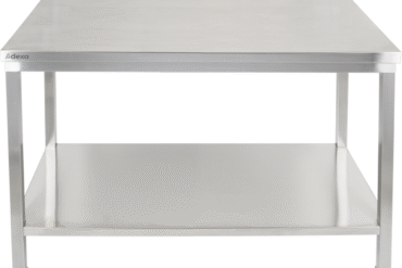 Premium Work -työpöytä alatasolla 304 ruostumatonta terästä Sopii ulkokäyttöön 1400x700x900mm | Adexa Elite ET270140