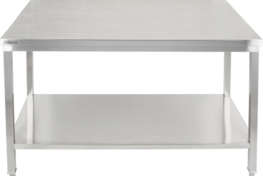 Premium-työpöytä alahyllyllä 304 ruostumatonta terästä, soveltuu ulkokäyttöön 1800x700x900mm | Adexa Elite ET270180