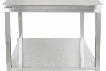 Premium-työpöytä alatasolla 304 ruostumaton teräs Soveltuu ulkokäyttöön 400x700x900mm | Adexa Elite ET27040