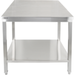 Premium-työpöytä alahyllyllä, 304 ruostumatonta terästä, soveltuu ulkokäyttöön 600x700x900mm | Adexa Elite ET27060