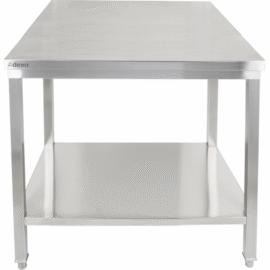 Premium Työpöytä Alahyllyllä 304 Ruostumaton Teräs Sopii Ulkokäyttöön 600x700x900mm | Adexa Elite ET27060