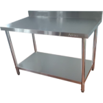 Kaupallinen työtaso Alahylly Välitila Ruostumaton teräs Pyöristetyt jalat 1200x700x900mm | Adexa QNH1154 - Image 4