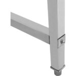 Työpöytä Selkänojalla Ruostumaton teräs Ei alahyllyä 400x600x900mm | Adexa SWTB6040B - Image 4