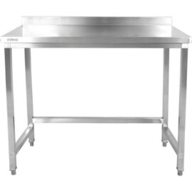 Työpöytä Taustalevyllä Ruostumaton teräs Ei välitasoa 1200x600x900mm | Adexa SWTB60120B