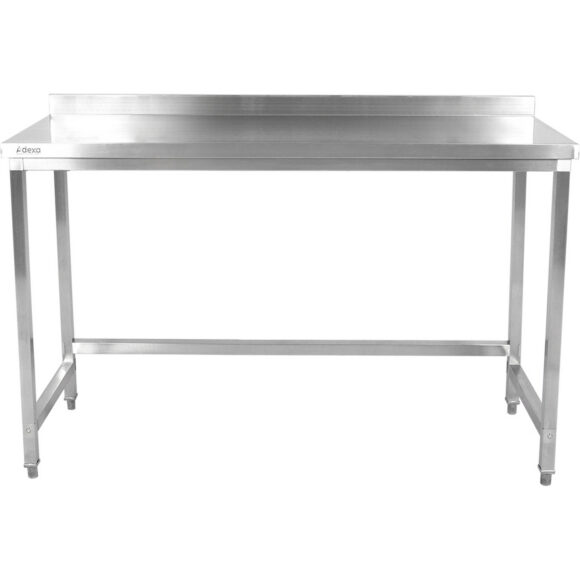 Työpöytä roiskesuojalla Ruostumaton teräs Ei alahyllyä 1800x600x900mm | Adexa SWTB60180B