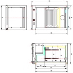 Takalinjainen jäähdytin 1 saranoitu ovi 128 litraa Musta | Adexa BC01PP - Image 2