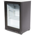 Takalinjainen jäähdytin 1 saranoitu ovi 128 litraa Musta | Adexa BC01PP