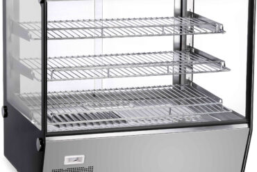 3-tasoinen lämmitetty esittelykaappi 120 litraa pöytätaso | Adexa HW120