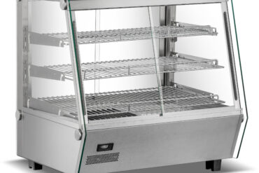 3-kerroksinen lämmitetty esittelykaappi Etu- ja takaovet 120 litraa Työtasolle | Adexa HW1201