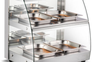 2-tasoinen lämmitetty vitriini 650x464x645mm tiskille | Adexa HW2D2