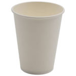 1000 kpl Kompostoitavat kylmäjuomakupit kertakäyttöiset, yksiseinämäiset 12oz/355ml valkoinen | Adexa PCC12W