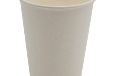 1000 kpl Kompostoitavat kylmäjuomakupit kertakäyttöiset, yksiseinämäiset 12oz/355ml valkoinen | Adexa PCC12W