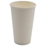 1000 kpl kompostoituvia kylmäjuomakuppeja, kertakäyttöisiä, yksi seinämä, 16oz/473ml, valkoinen | Adexa PCC16W