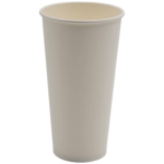 1000 kpl kompostoitavia kylmäjuomamukeja, yksiseinäinen 20oz/591ml, valkoinen | Adexa PCC20W
