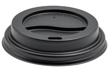 1000 kpl Kahvikupin Kansi 8 oz Kupille Musta | Adexa PCPL8B