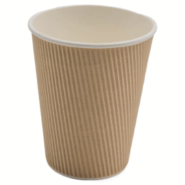 500 kpl Kompostoituvat Kahvikupit Yksiseinäinen 12oz/355ml Kraft | Adexa PCRW12K