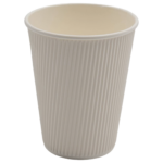 500 kpl Kompostoitavat Kahvikupit Yksiseinäiset 12oz/355ml Valkoinen | Adexa PCRW12W