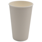 500 kpl Kompostoitavat Kahvikupit Yksikerroksinen 16oz/437ml Valkoinen | Adexa PCRW16W