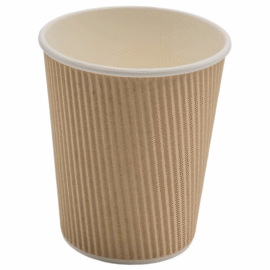 500 kpl Kompostoitavat kahvikupit Yksiseinäiset 8oz/237ml Kraft | Adexa PCRW8K