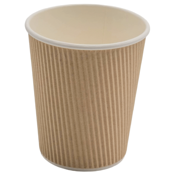 500 kpl Kompostoitavat kahvikupit Yksiseinäiset 8oz/237ml Kraft | Adexa PCRW8K