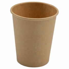 1000 kpl Kompostoituvat Kahvikupit Yksiseinäiset 8oz/237ml Kraft | Adexa PCSW8K