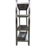 Ruostumattomasta teräksestä valmistettu hyllystö, 4 säädettävää reikähyllyä | Adexa QHSSAP1205 - Image 4