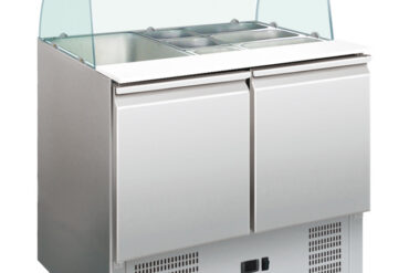 Saladette-lasikansi 900x700x1350mm 2 ovea | Adexa THS900CG