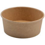 300 kpl Kraft-salaattikulho pyöreä 750 ml PE | Adexa SB750K