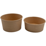 300 kpl Kraft Salaattikulho Pyöreä 1000ml PE | Adexa SB1000K - Image 2