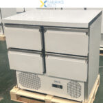 Jääkaapilla varustettu valmistelupöytä 4 laatikkoa 260l | Adexa THS9014D - Image 2