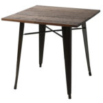 Bistro-pöytä Tummapuu kansi 800x800mm Sisäkäyttöön | Adexa WW265BD