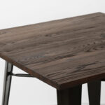 Bistro-pöytä Tummapuu kansi 800x800mm Sisäkäyttöön | Adexa WW265BD - Image 4