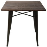 Bistro-pöytä Tummapuu kansi 800x800mm Sisäkäyttöön | Adexa WW265BD - Image 2