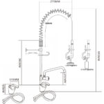 Esihuuhtelusuihkuyksikkö hana-asennuksella | Adexa 6801A08 - Image 2