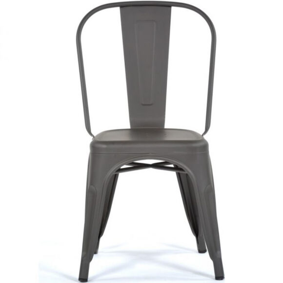 Bistro-ruokailutuoli teräs tummanharmaa sisätiloihin | Adexa WW163G - Image 5