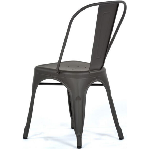 Bistro-ruokailutuoli teräs tummanharmaa sisätiloihin | Adexa WW163G - Image 4
