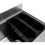 Kaupallinen jäähdytysastia kahdella muovisella lokerolla ja kannella, ruostumatonta terästä, 30 litraa | Adexa CIBT1924 - Image 2