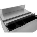 Kaupallinen jäähdytysastia kahdella muovisella lokerolla ja kannella, ruostumatonta terästä, 30 litraa | Adexa CIBT1924 - Image 7