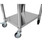 Kaupallinen jäähdytysastia, jossa on kaksi muovista tarjotinta, pyörät ja kansi, ruostumatonta terästä, 30 litraa | Adexa CIBT1924C - Image 8