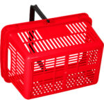 Muovinen ostoskori 480x325x250 Punainen | | Adexa PH001R - Image 2