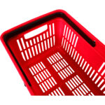 Muovinen ostoskori 480x325x250 Punainen | | Adexa PH001R - Image 4