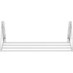 Putkityylinen taitettava seinähylly ruostumattomasta teräksestä 1000x450x270mm | Adexa 331007 - Image 2