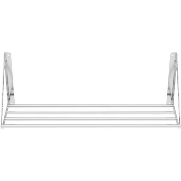 Tyylikäs putkimallinen taitettava seinähylly ruostumatonta terästä 1200x300x270mm | Adexa 331004 - Image 2