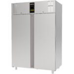 1400 litran kaupallinen jääkaappi ruostumattomasta teräksestä, pystymallinen kaappi, yksittäinen ovi GN2/1, tuuletettu jäähdytys | Ndustrio CPG202UC