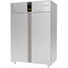 1400 litran kaupallinen jääkaappi ruostumattomasta teräksestä, pystymallinen kaappi, yksittäinen ovi GN2/1, tuuletettu jäähdytys | Ndustrio CPG202UC