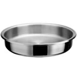 Tarjoilu- ja lämpöastia lasikannella & ruostumattomasta teräksestä valmistetulla sisäosalla Kolmikerroksinen väripinnoitettu pinta ⌀320x120mm Vihreä | Adexa E0912010 - Image 2