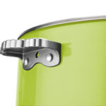 Tarjoilu- ja haudutuspata lasikannella ja keraamisella sisuksella Kolmikerroksinen väripinnoitettu pinta ⌀320x120mm Vihreä | Adexa E0912010M - Image 3