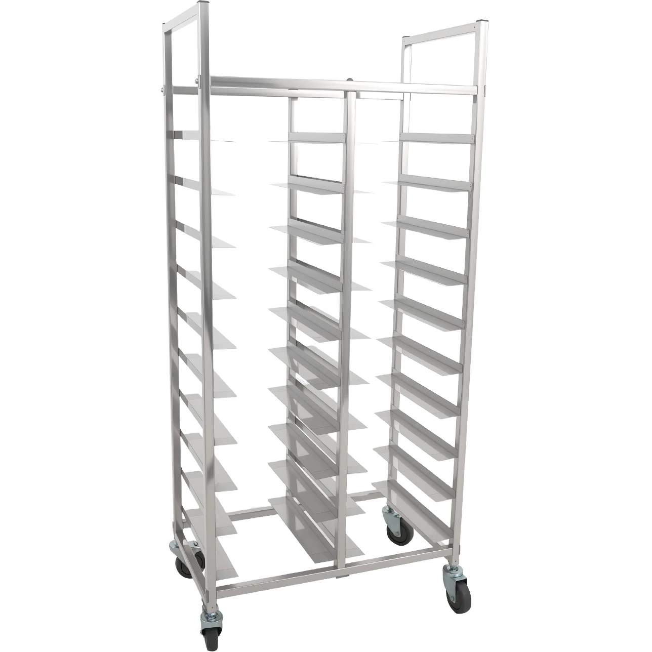 20-tasoinen kaksinkertainen hylly/lautanen/pannuvaunu leveydelle 222-352mm Ruostumaton teräs | Adexa PT10D 20-tasoinen kaksinkertainen hylly/lautanen/pannuvaunu leveydelle 222-352mm Ruostumaton teräs | Adexa PT10D - Image 1